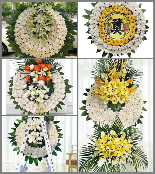 湖北孝感市大悟县阳平镇铁铺村花圈速递